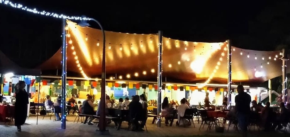 Kuranda Amphitheatre TopShed at night